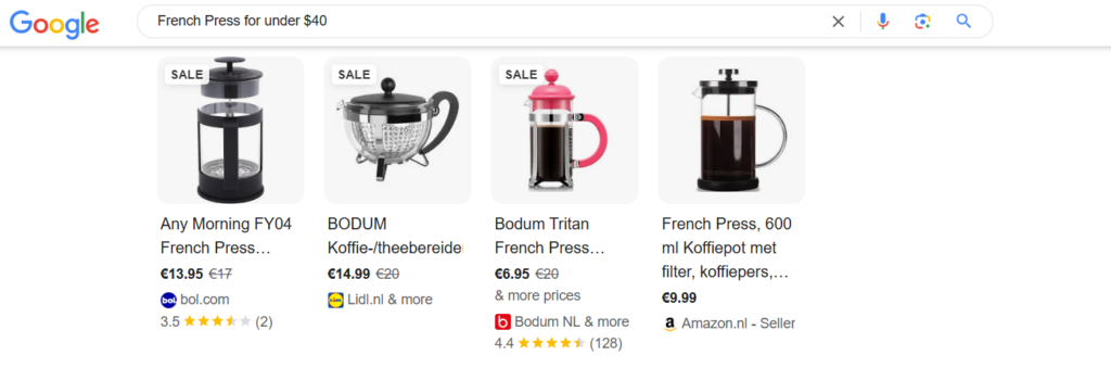 Product Findability on Google