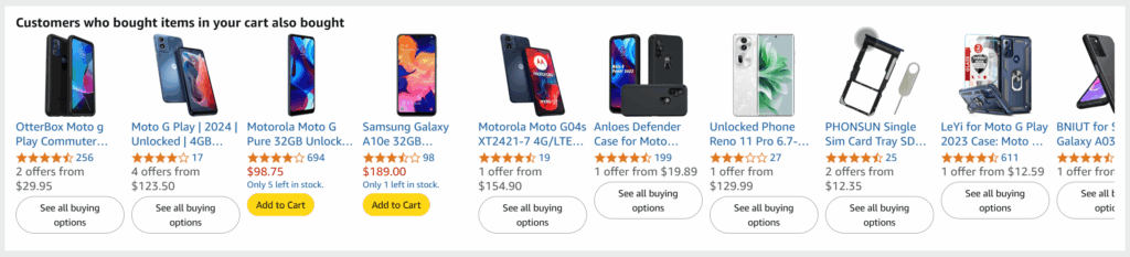 amazon's cross-selling