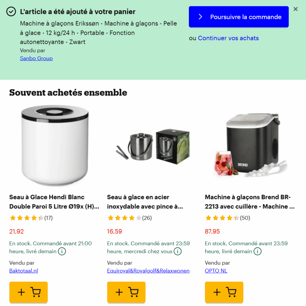 bol's cross-selling